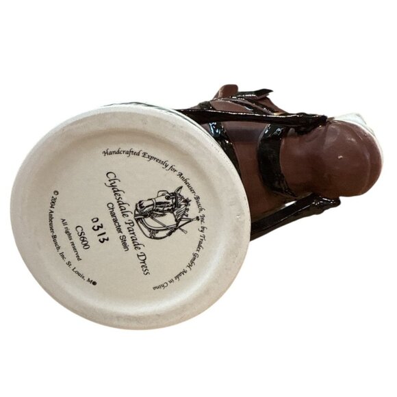 Anheuser Busch-Budweiser CS 600 "Clydesdale Parade Dress" Character Stein -NEW - Picture 8 of 9